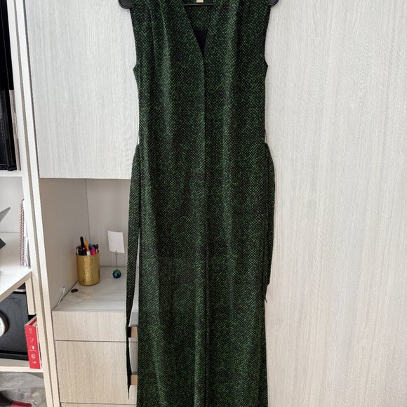 Michael Michael Kors Sleeveless Green Printed Jumpsuit – XS (sale ends 08/28) - Picture 1 of 5